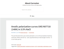 Tablet Screenshot of aboutcorrosion.com